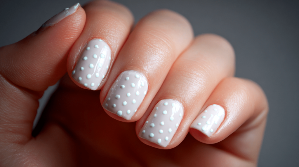 10 Adorable White Polka Dot Nail Ideas for 2026