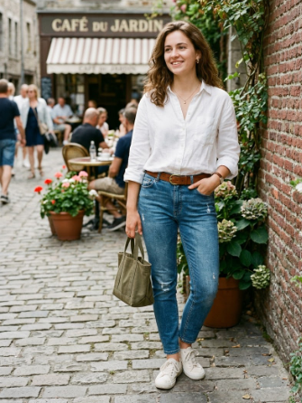Button-Down Shirt and Denim