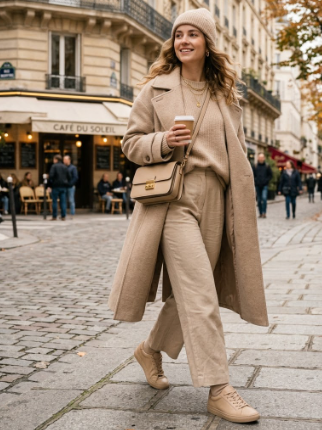 Monochromatic Beige Outfit