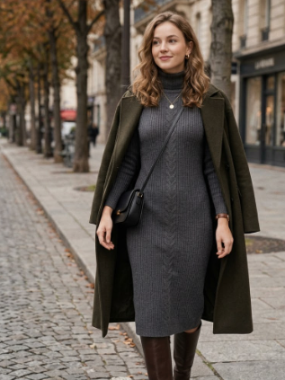 Elegant Knit Dress