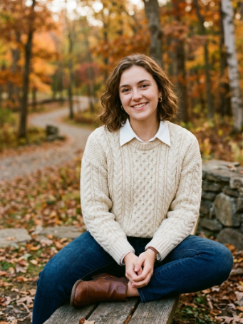 Cable-Knit Sweater and Collared Shirt