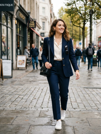 Blazer and Tailored Pants
