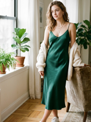 Satin Slip Dress