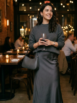 Monochromatic Date Night Outfit