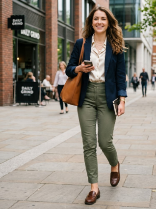 Business Casual Outfit With Loafers