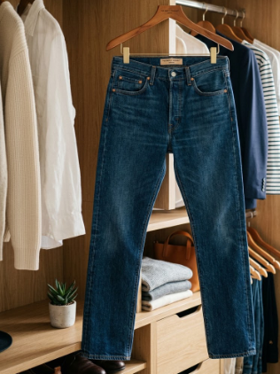 A Perfect Pair of Straight-Leg Jeans