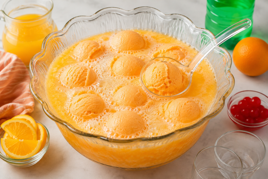 Orange Sherbet Punch Recipe – Easy Creamy Party Punch for Any Celebration