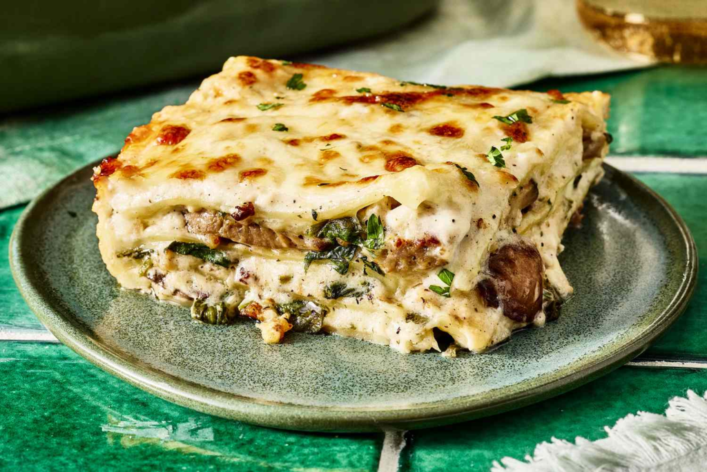Restaurant-Style Creamy White Lasagna Made at Home