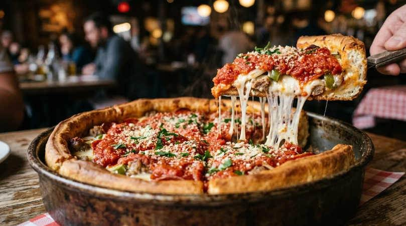 Chicago Deep-Dish Pizza Recipe – Easy Homemade Classic