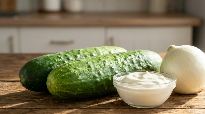 Amish Cucumber Salad Recipe – Creamy, Sweet & Tangy Old-Fashioned Salad