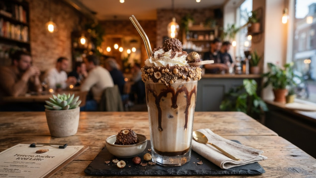 Ferrero Rocher Iced Latte