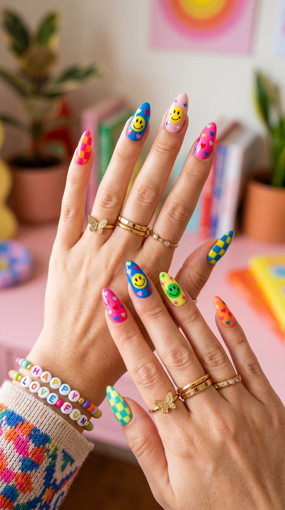 Colorful Y2K Nails That Bring Back the Fun of the 2000s