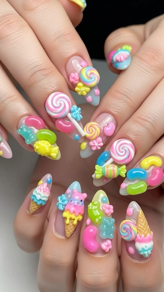 Colorful Y2K Nails That Bring Back the Fun of the 2000s