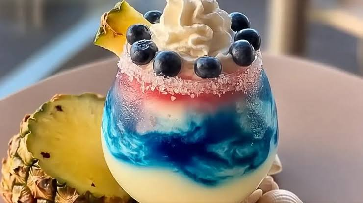 Ocean Love Colada – A Tropical Blue Coconut Cocktail Recipe