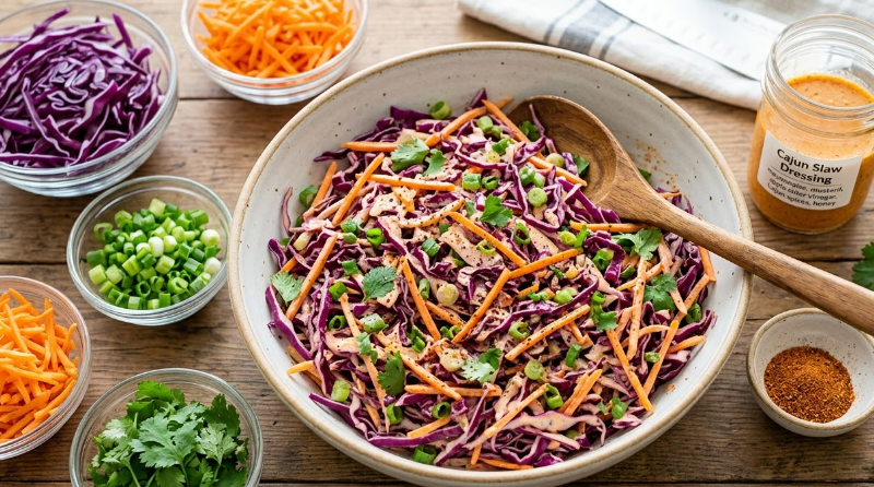 Cajun Red Cabbage Slaw Recipe – Easy & Flavorful Southern Slaw