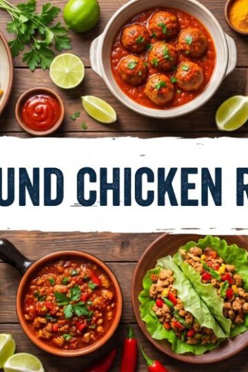 27 Ground Chicken Recipes For Dinner: Easy, Delicious & Family-Friendly Ideas