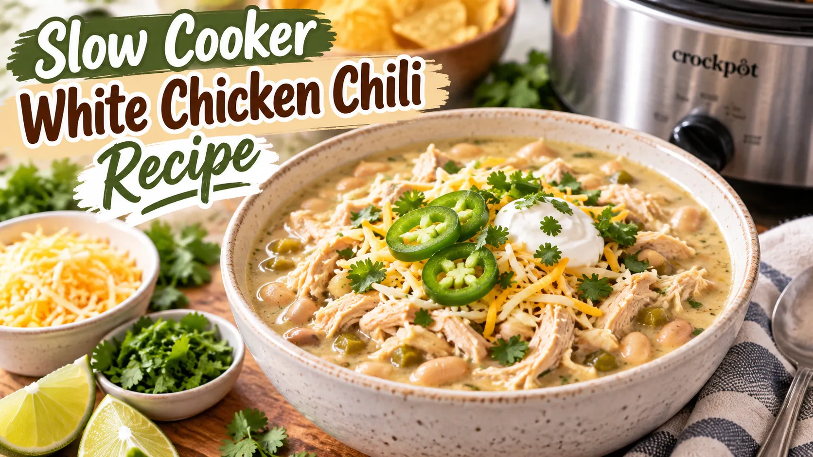 Slow Cooker White Chicken Chili Recipe