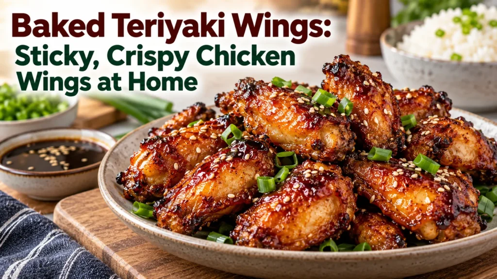 Baked Teriyaki Wings: Sticky, Crispy Chicken Wings at Home