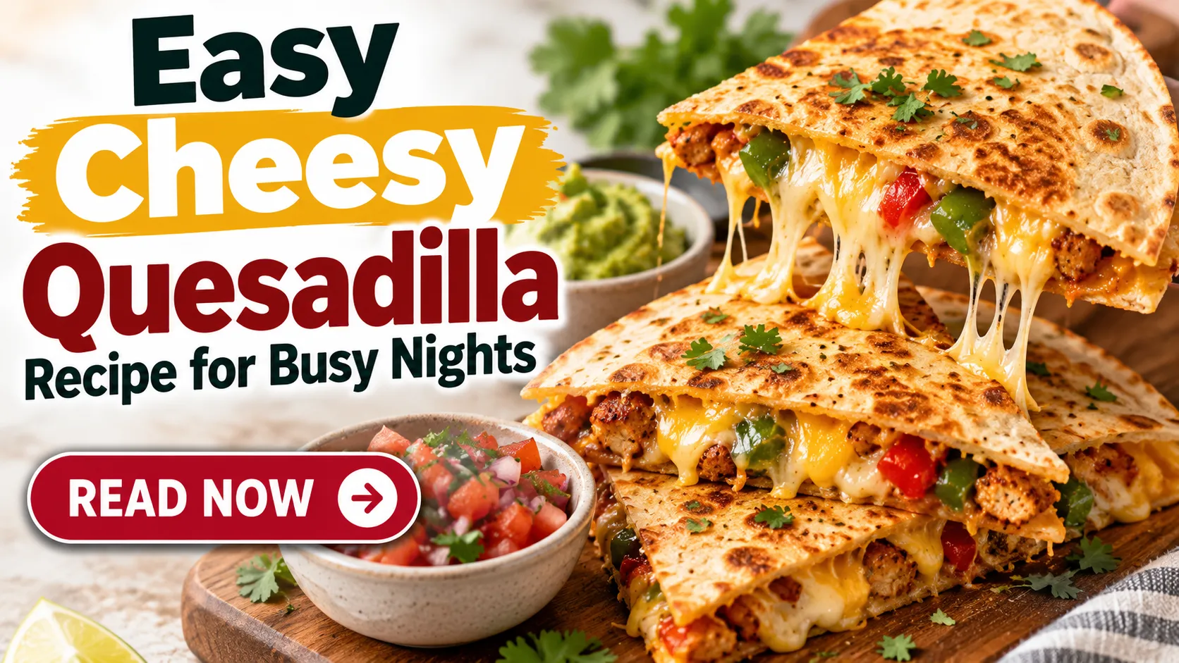Easy Cheesy Quesadilla Recipe for Busy Nights