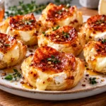 Hot Honey Pepperoni Brie Bites Recipe