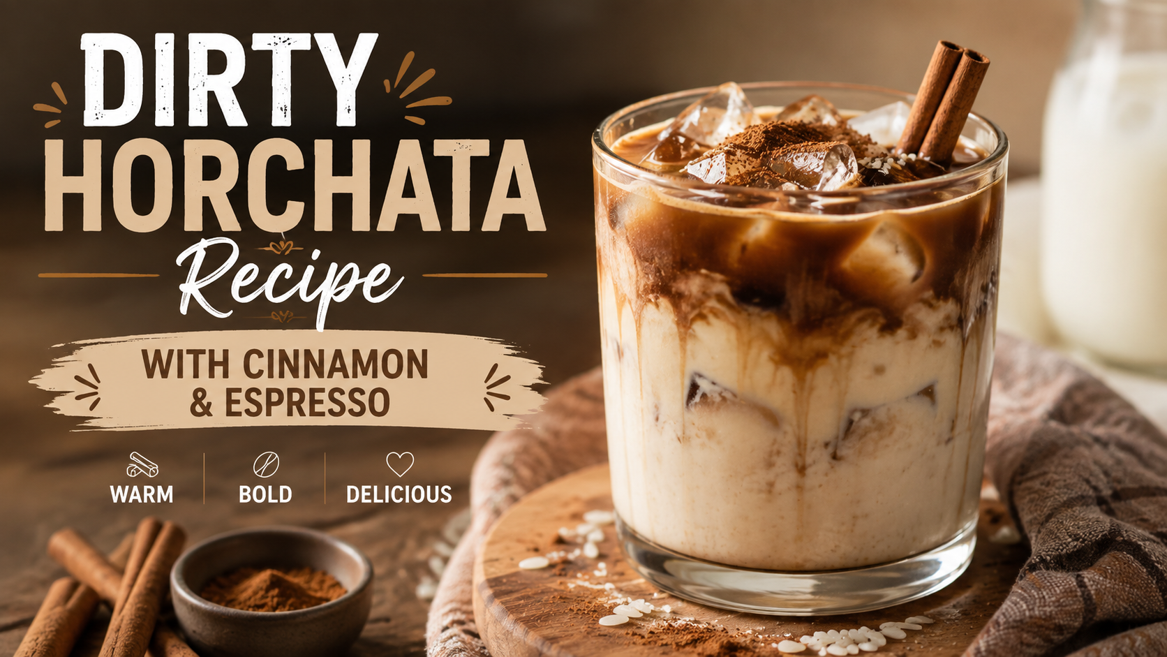 Dirty Horchata Recipe With Cinnamon & Espresso