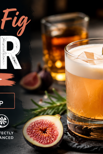 Whiskey-Fig Sour Recipe with Fresh Fig Syrup