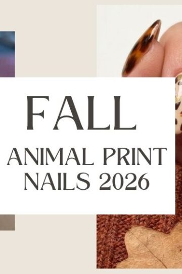 Fall Animal Print Nails 2026