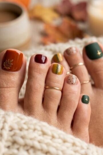 12 Gorgeous Fall Toe Nail Ideas You’ll Want to Try This Season