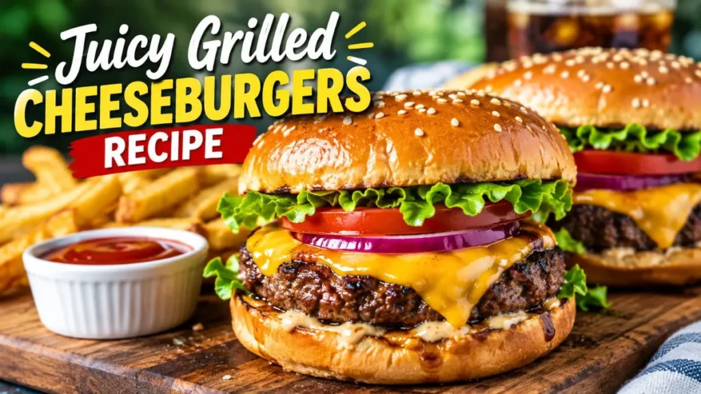Juicy Grilled Cheeseburgers Recipe