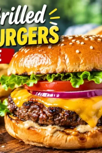 Juicy Grilled Cheeseburgers Recipe