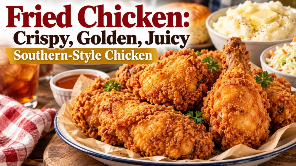 Fried Chicken: Crispy, Golden, Juicy Southern-Style Chicken