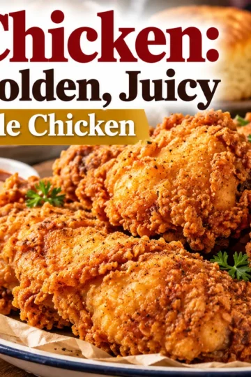 Fried Chicken: Crispy, Golden, Juicy Southern-Style Chicken