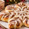 Cinnamon Roll Snowflake Recipe for Holiday Baking
