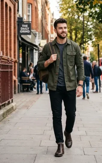  Utility Shirt With a Blazer