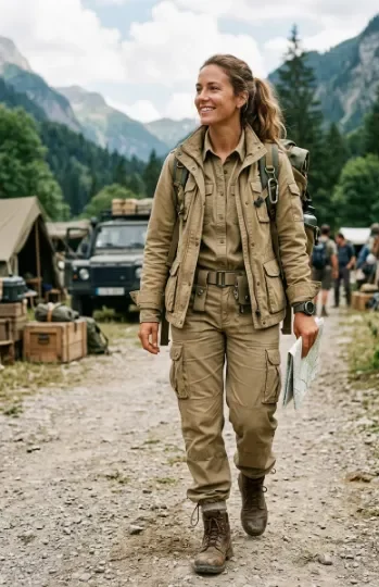 All-Khaki Utility Outfit