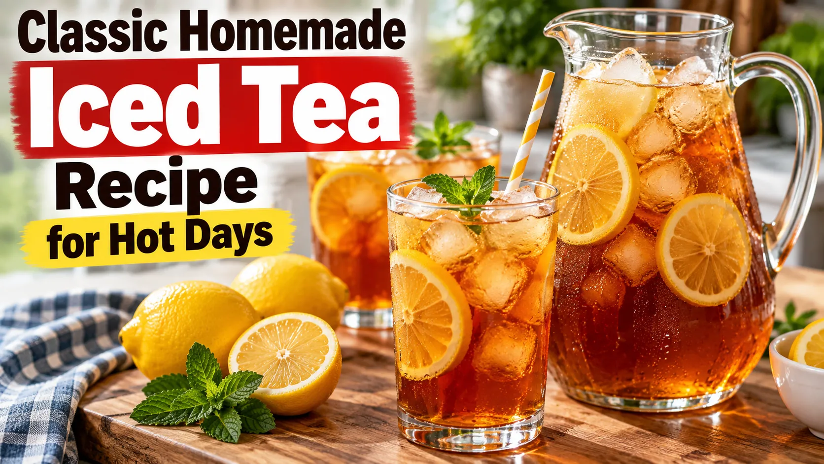 Classic Homemade Iced Tea Recipe for Hot Days