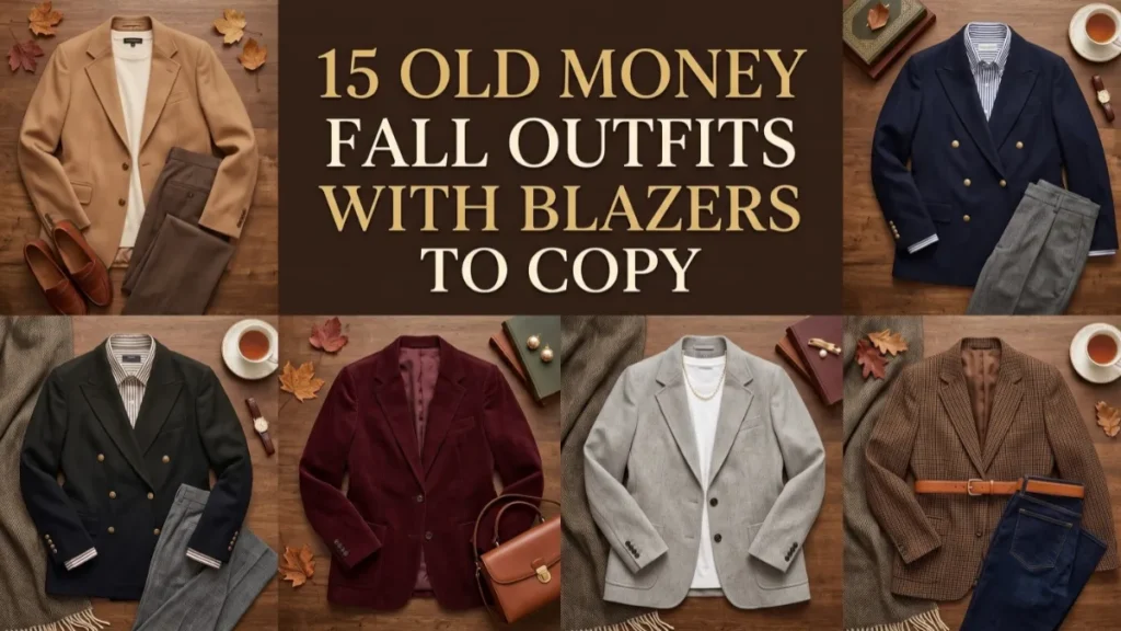 15 Old Money Fall Outfits With Blazers to Copy