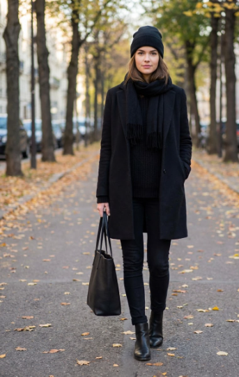 All-Black Fall Outfit