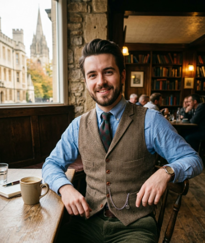 Oxford Shirt With a Vintage-Inspired Vest