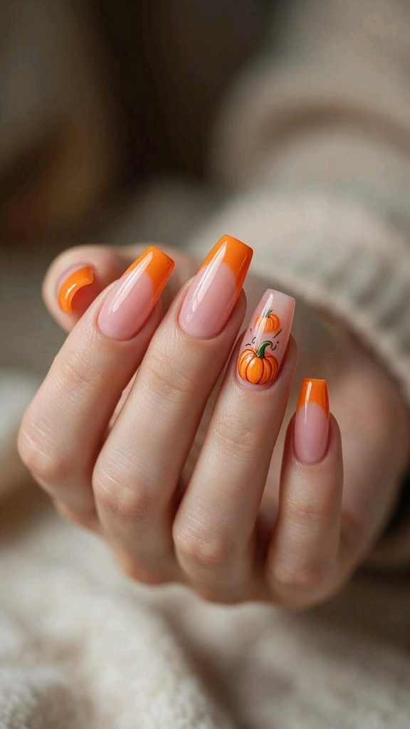 Pumpkin Nails