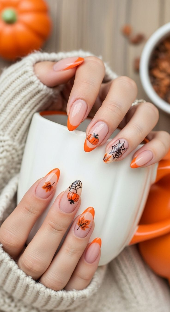 Pumpkin Nails