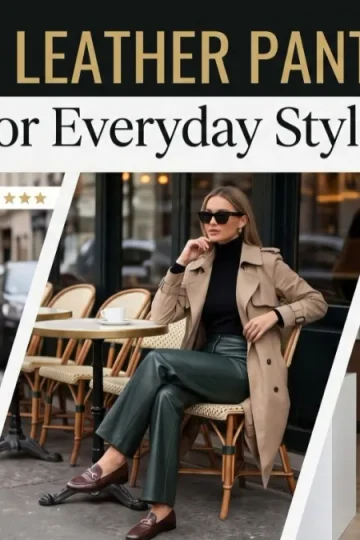 10 Classy Leather Pants Outfits for Everyday Style