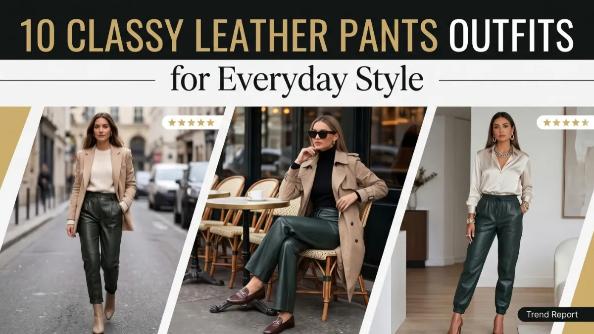 10 Classy Leather Pants Outfits for Everyday Style