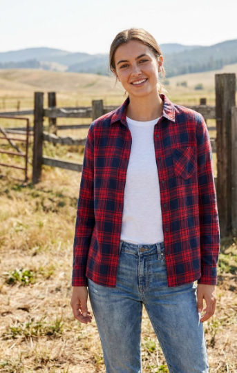 Plaid Shirt and Denim