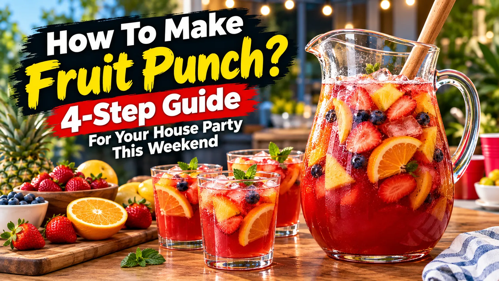 How To Make Fruit Punch? 4-Step Guide For Your House Party This Weekend