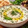 Whip Up a Creamy Homemade Labneh Cheese Dip With Olive Oil and Herbs