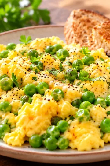 Turn Scrambled Eggs Into a Heartier Breakfast With Fiber-Rich Canned Peas