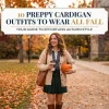 10 Preppy Cardigan Outfits to Wear All Fall
