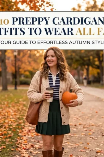 10 Preppy Cardigan Outfits to Wear All Fall